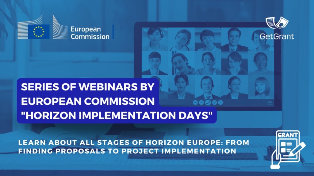 The European Commission&#8217;s webinar series &#8220;HORIZON IMPLEMENTATION DAYS&#8221;