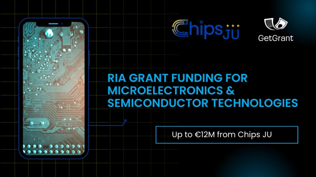 RIA Grant Funding for Microelectronics &amp; Semiconductor Technologies – Up to €12M from Chips JU