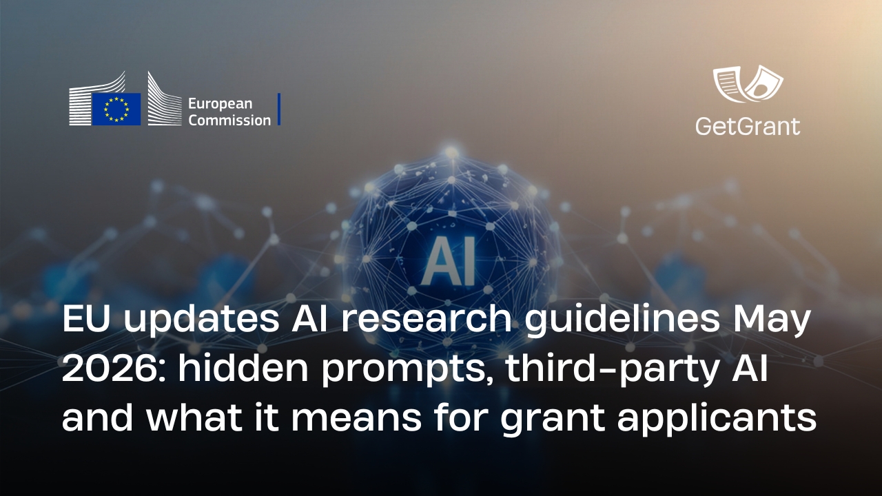 EU updates AI research guidelines May 2026: hidden prompts, third-party AI and what it means for grant applicants