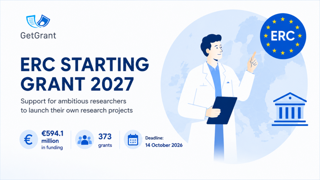 ERC Starting Grant 2027: EUR 1.5M for PhD