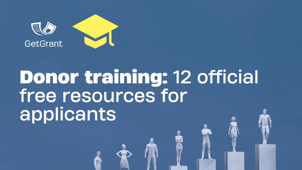 Donor training: 12 official free resources for applicants