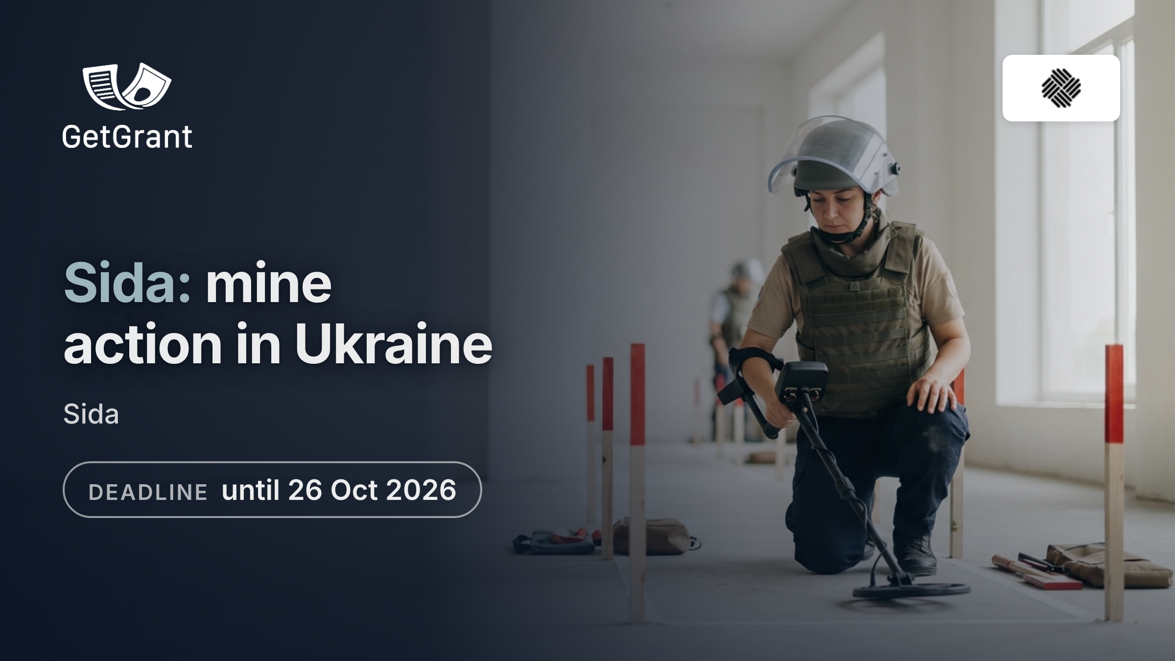 Sida: call for concept notes on mine action in Ukraine for non-state demining operators