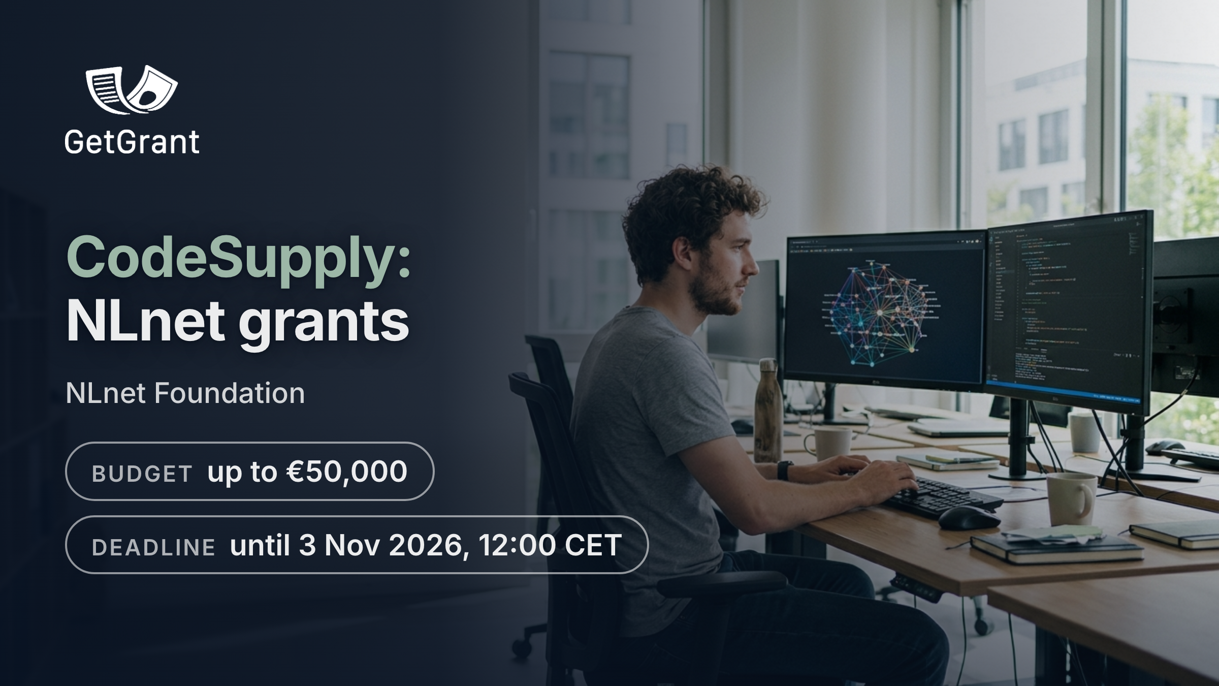 CodeSupply by NLnet: grants of EUR 5,000 to 50,000 for software supply chain security and open metadata
