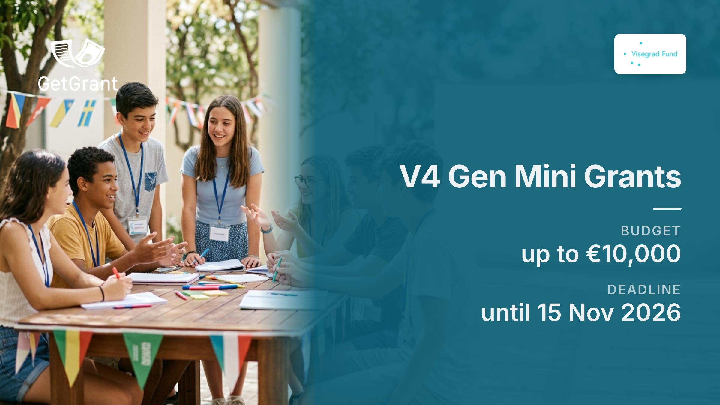 V4 Gen Mini Grants of the Visegrad Fund: up to EUR 10,000 for youth exchanges with Ukraine, draft by 1 November