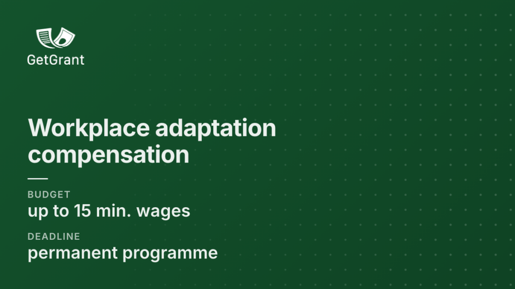 Compensation for adapting a workplace for an employee with a disability in Ukraine: up to 15 minimum wages