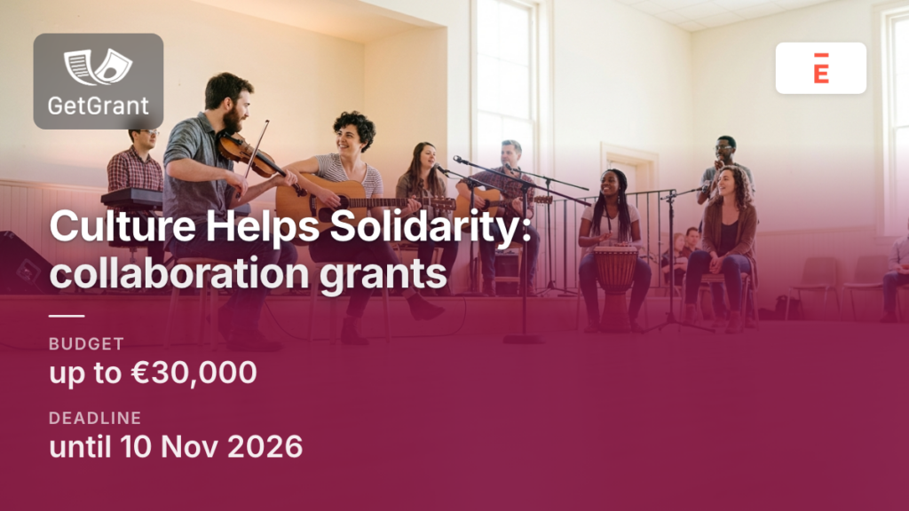 Culture Helps Solidarity, second call: collaboration grants of up to €30,000 for Ukrainian and European cultural organisations